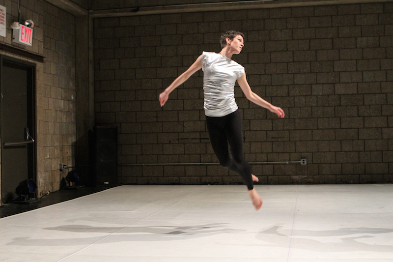 Cori Kresge launches into the air